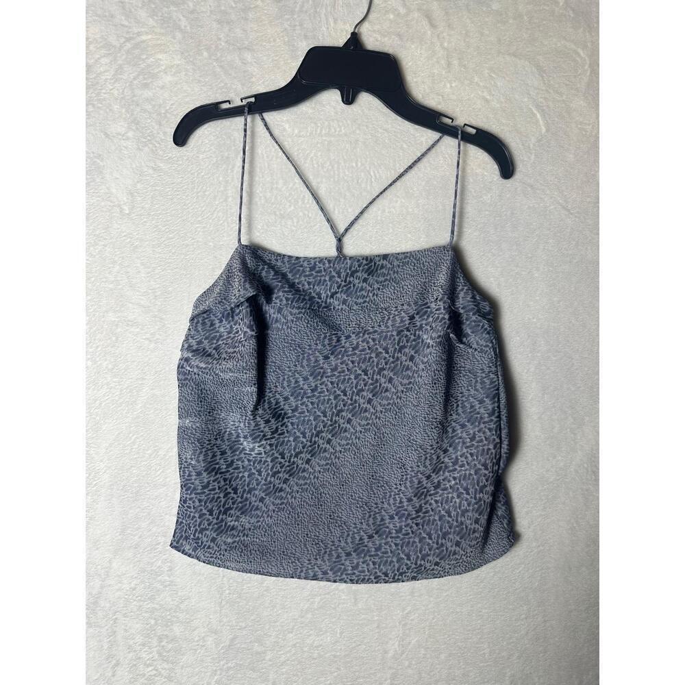 Finders Keepers Blue Gray Spaghetti Straps Camisole Tank Top Size Medium